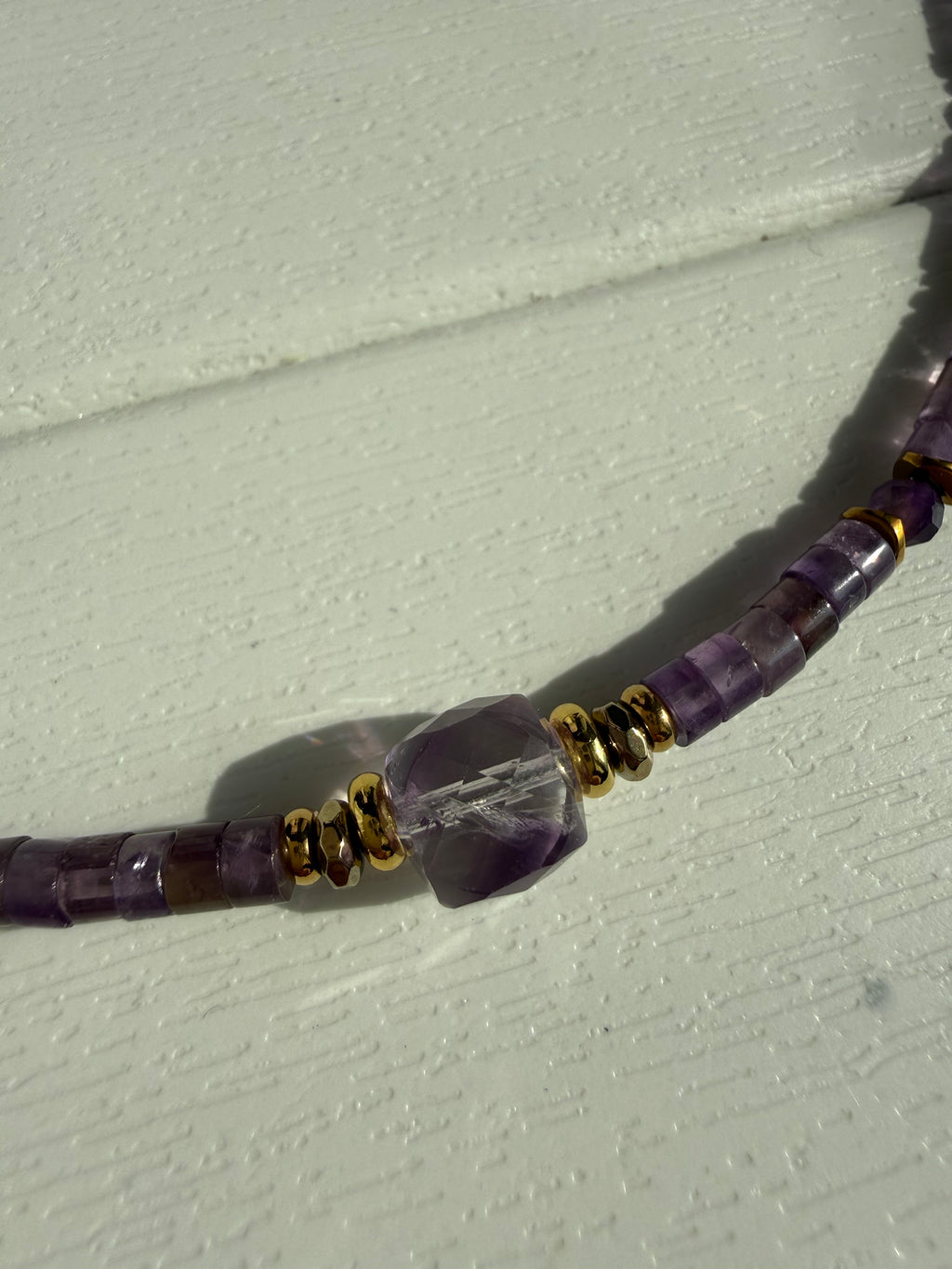 Ametist taşlı kolye