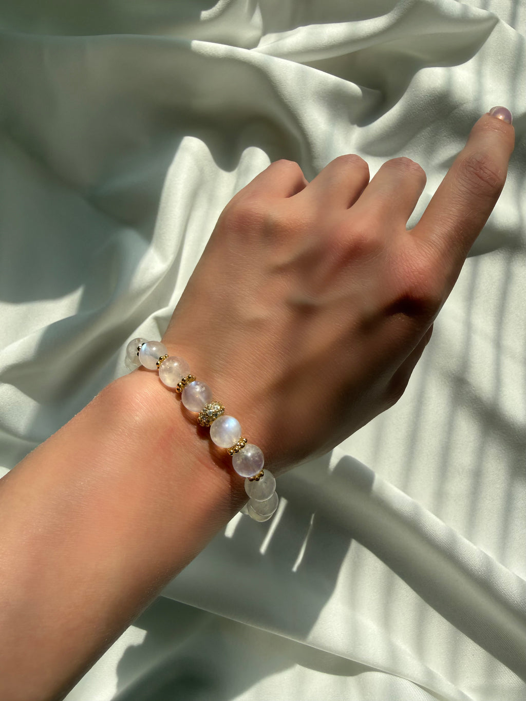 Ay Taşı Lastikli Bileklik