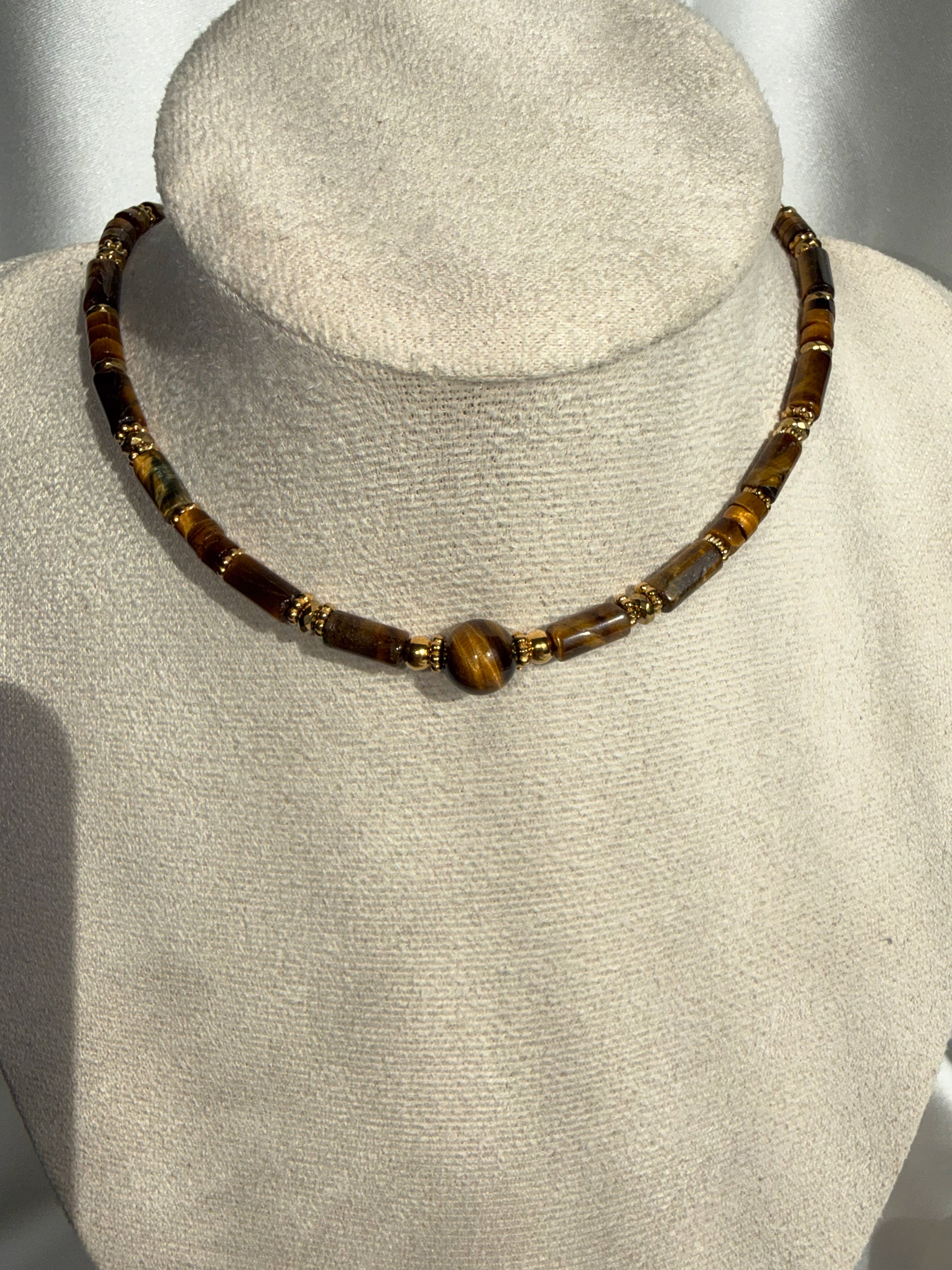 Kaplan Gözü Kolye Choker
