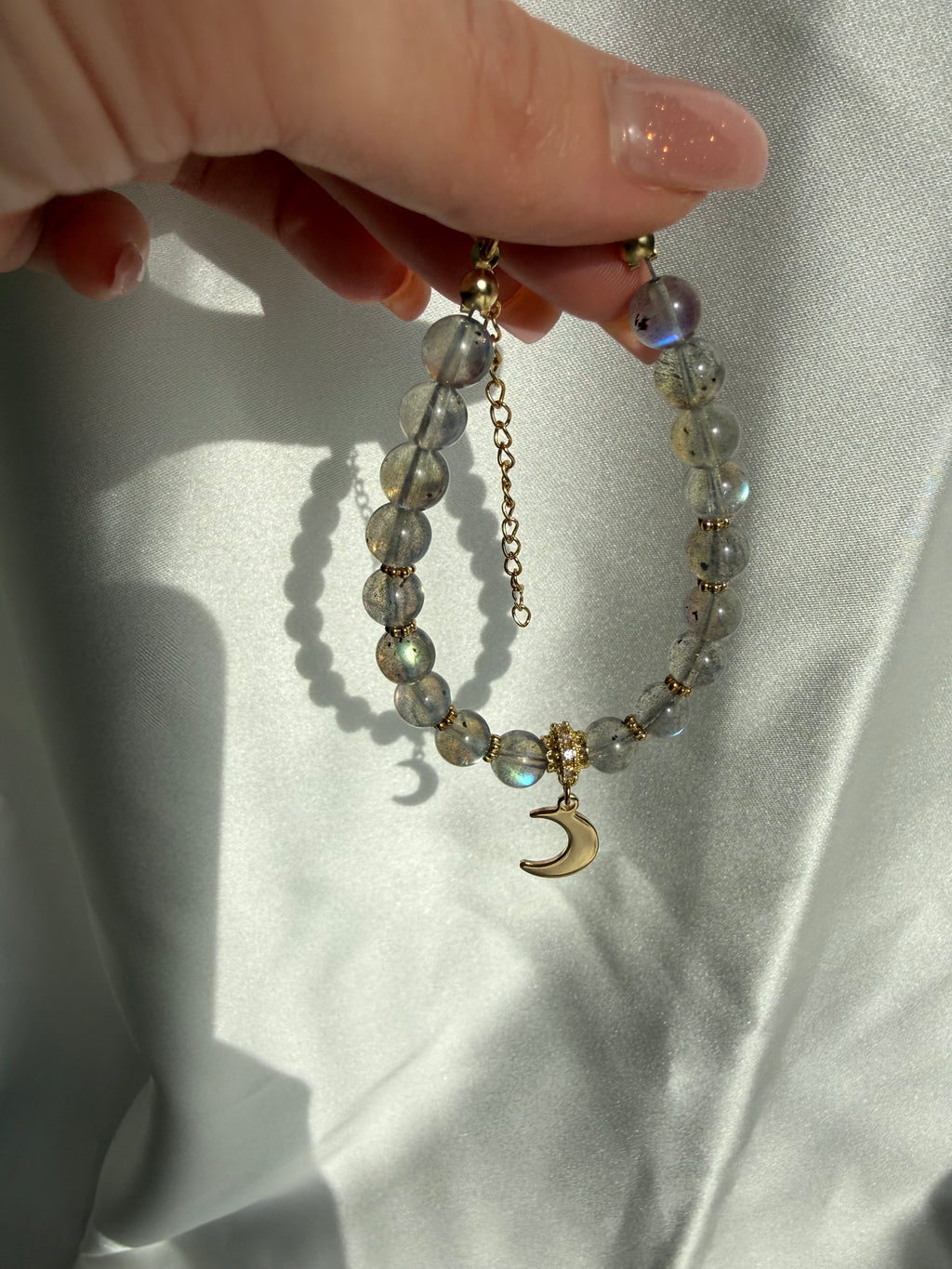 Labradorit Ay Sembolü Bileklik