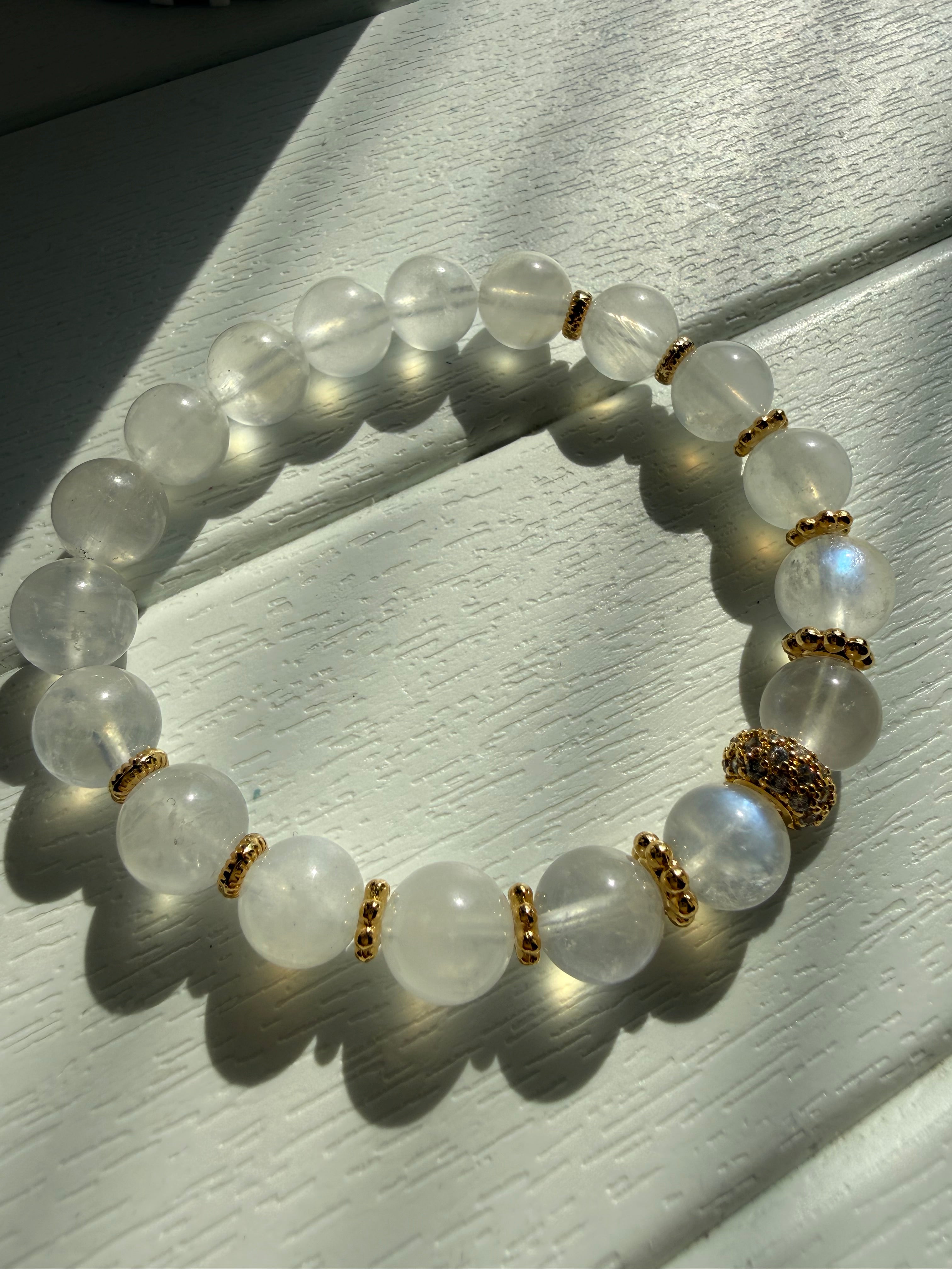 Ay Taşı Lastikli Bileklik