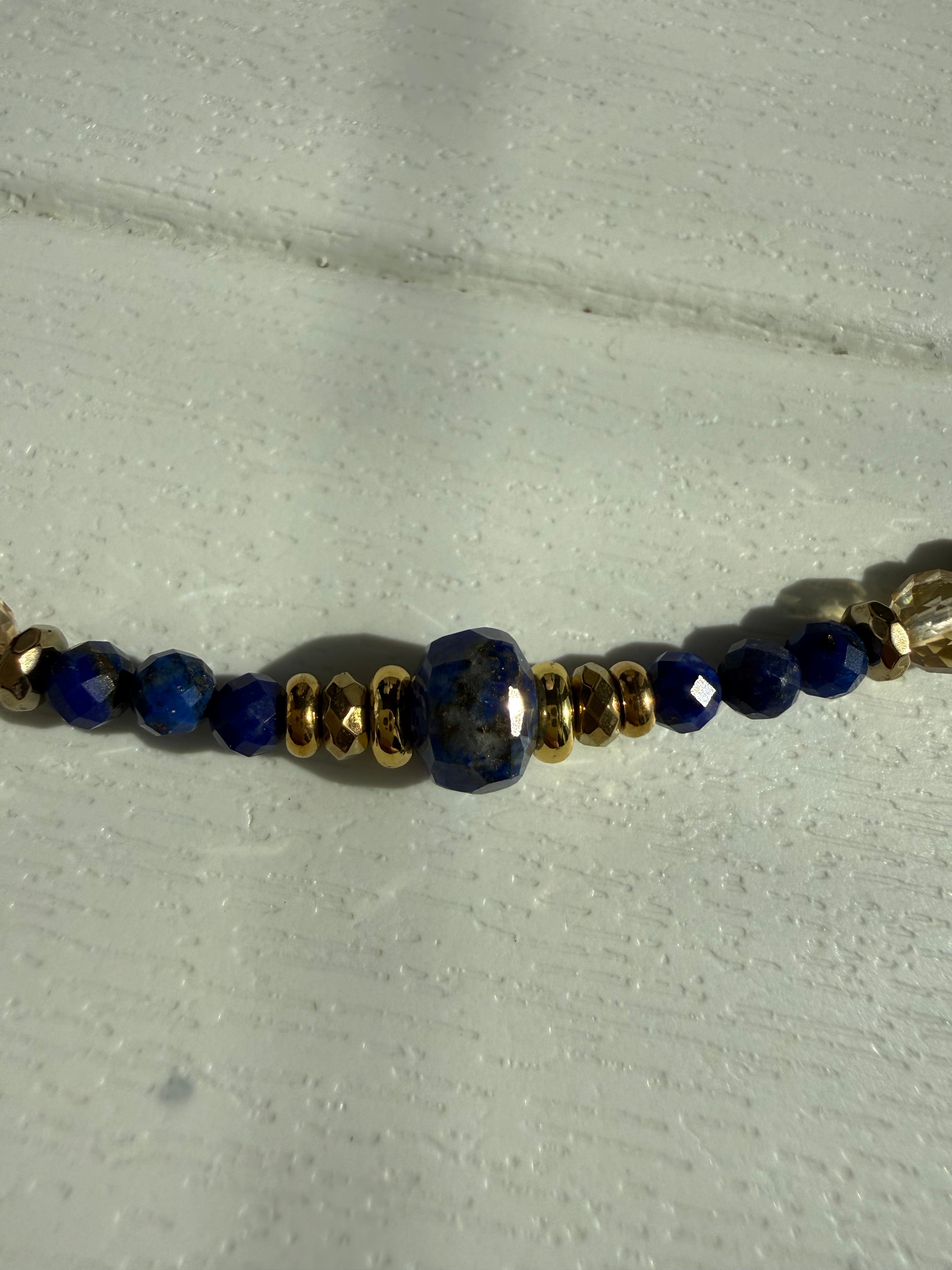 Lapis Lazuli-Sitrin kolye