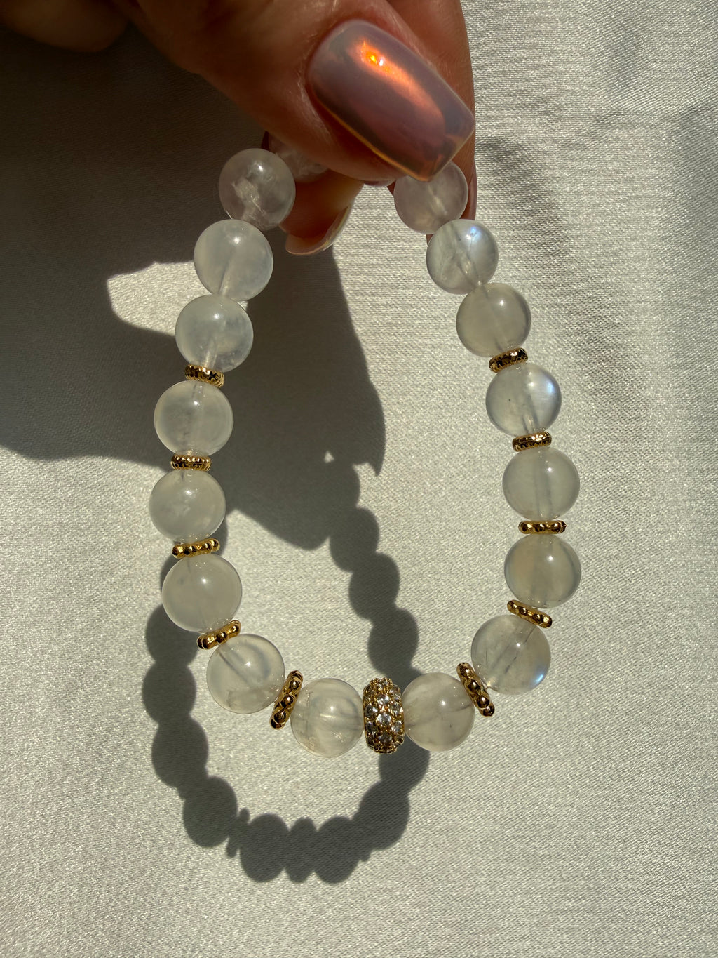 Ay Taşı Lastikli Bileklik