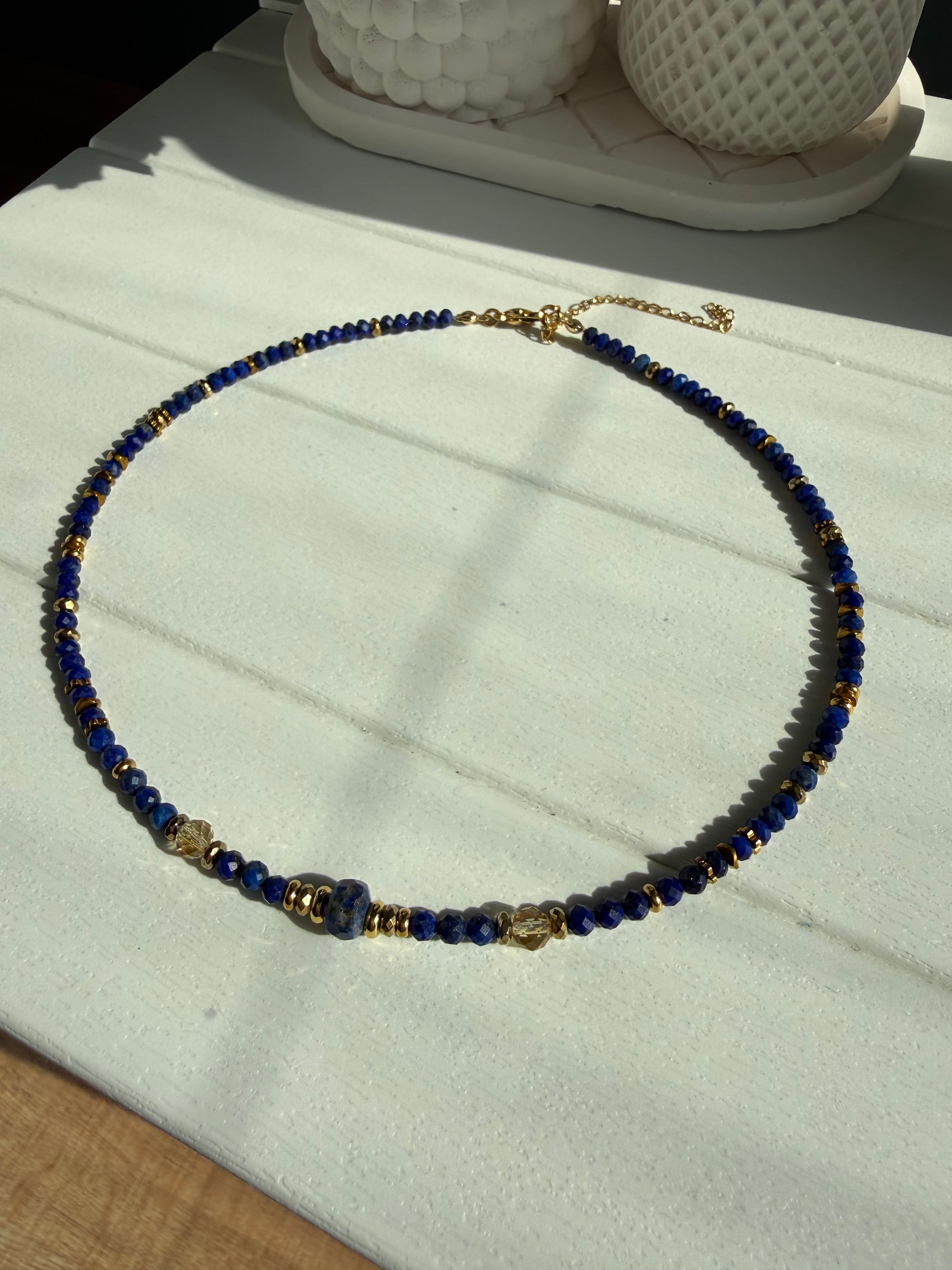 Lapis Lazuli-Sitrin kolye