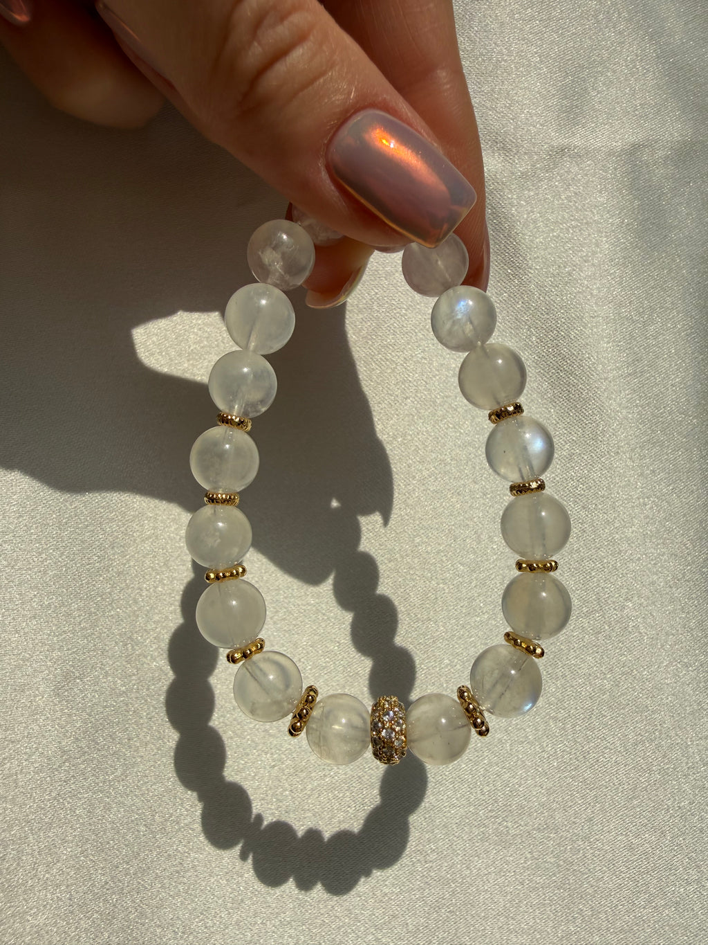 Ay Taşı Lastikli Bileklik