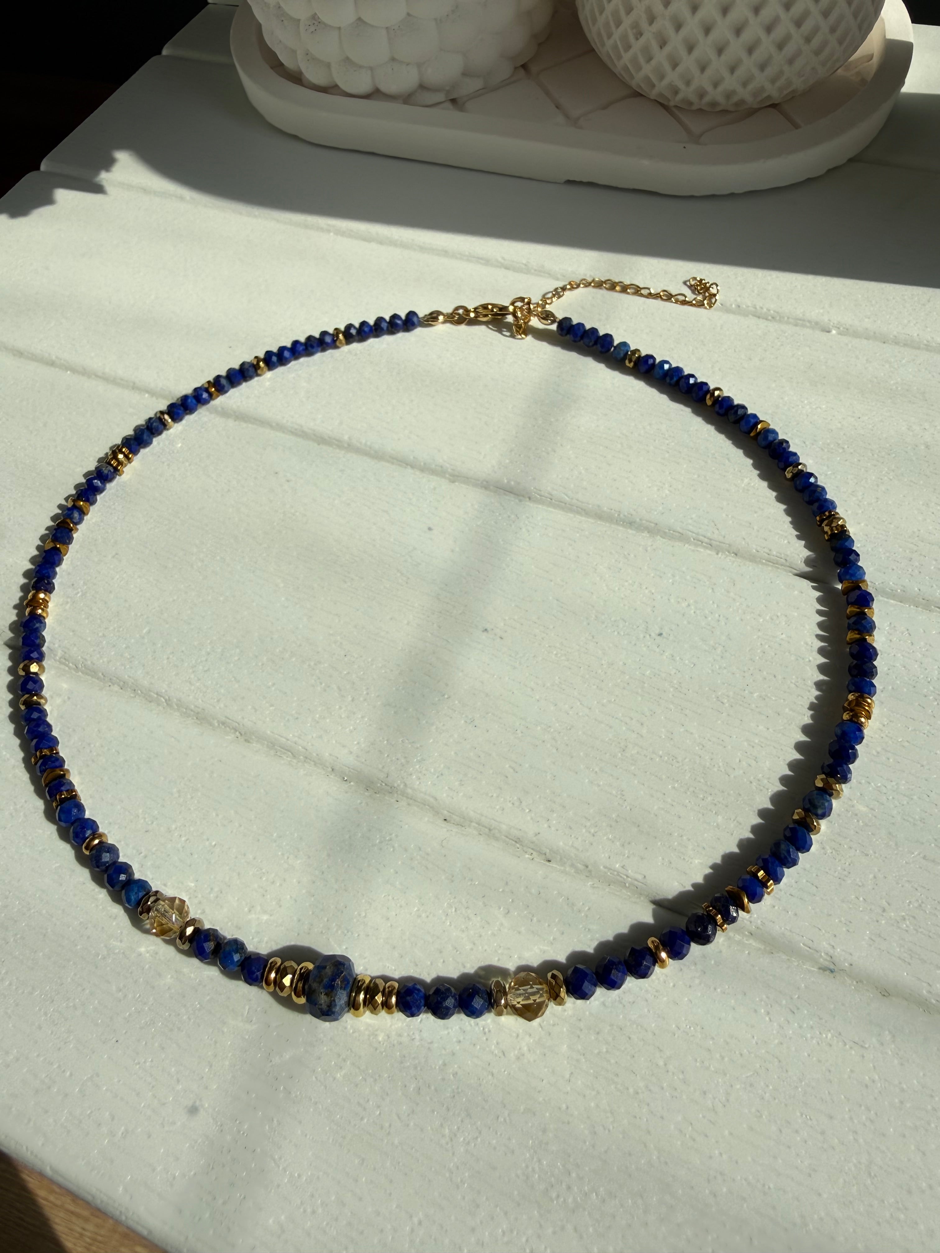 Lapis Lazuli-Sitrin kolye