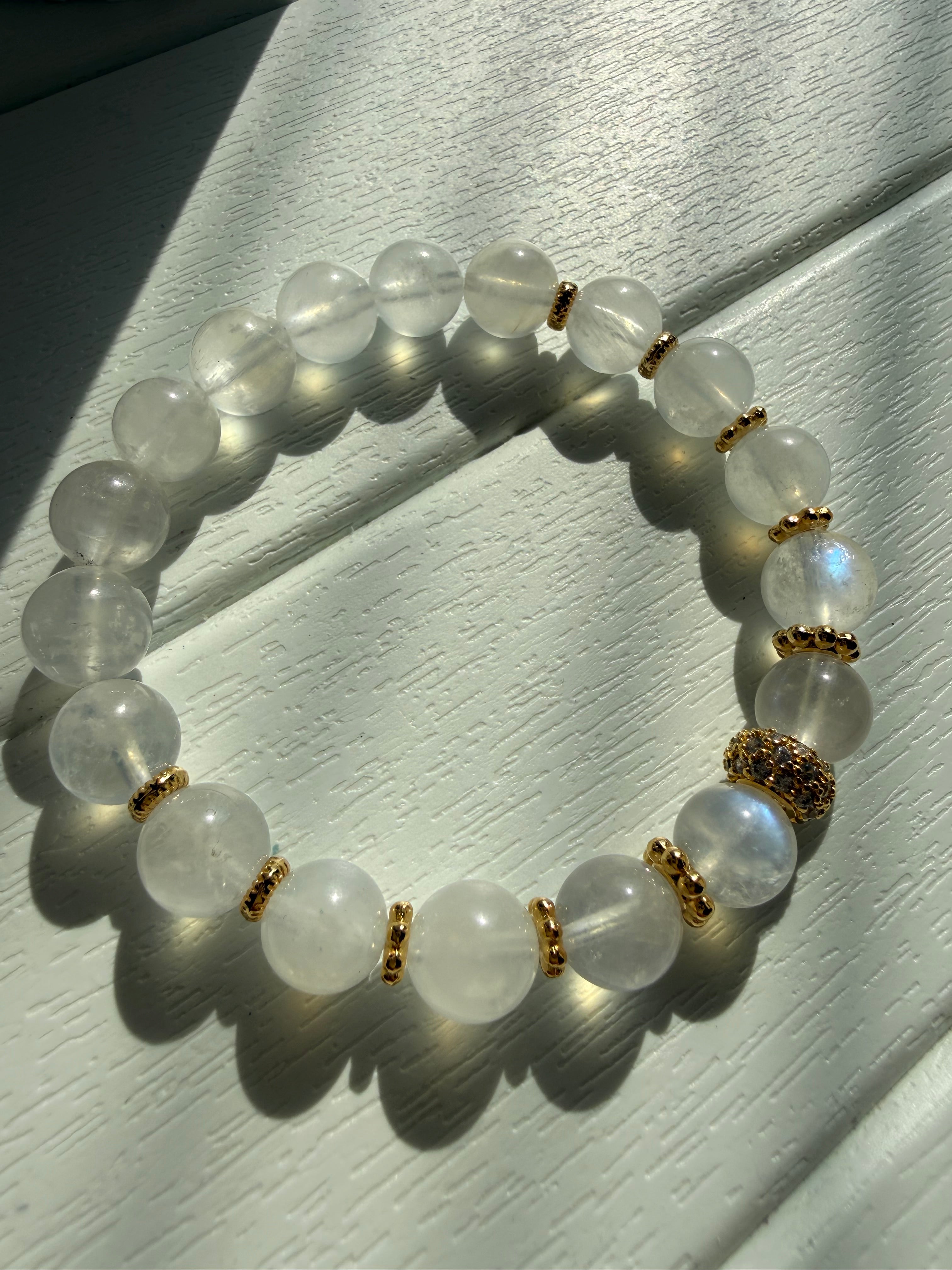 Ay Taşı Lastikli Bileklik