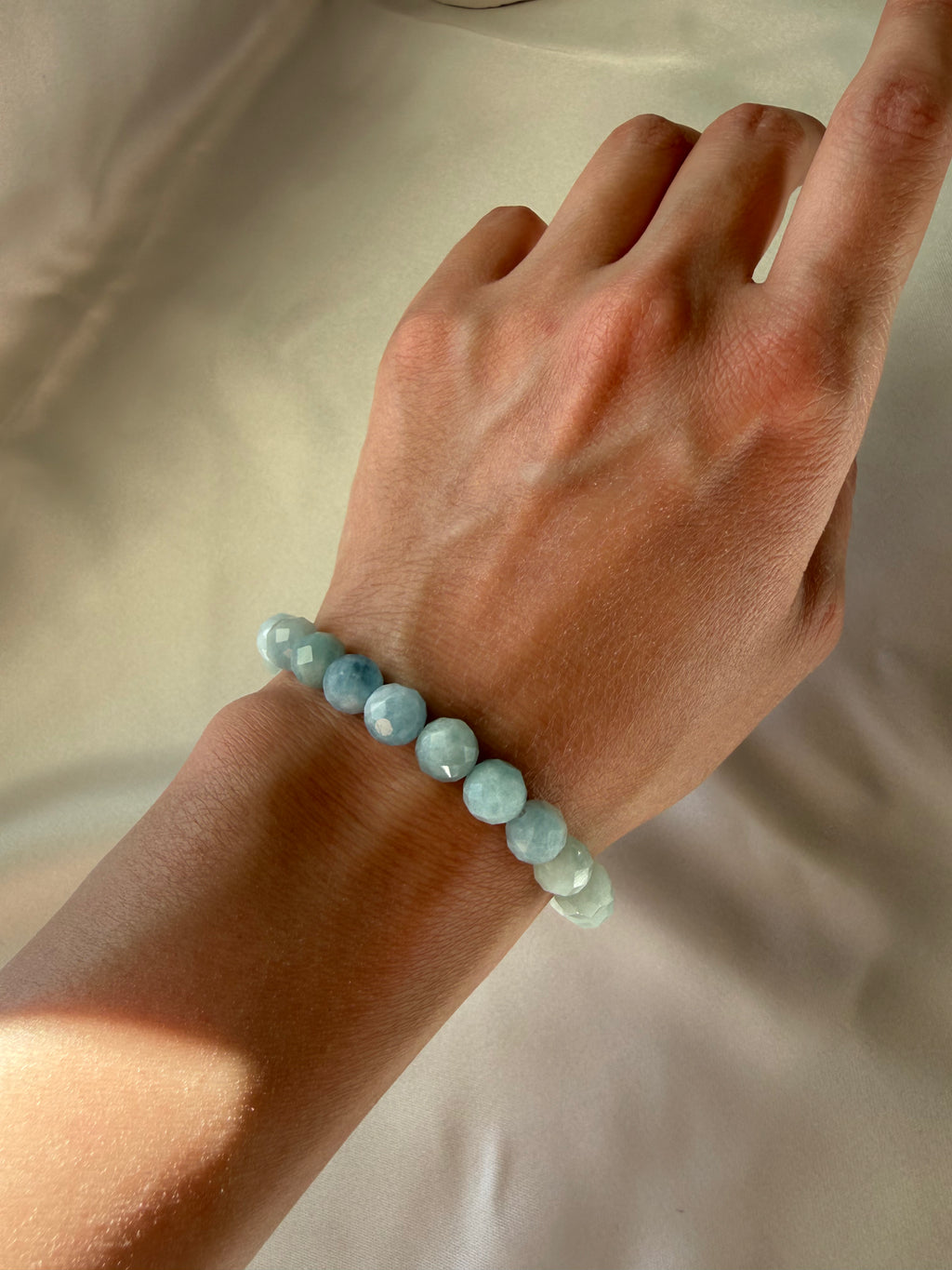 Akuamarin Esnek Bileklik