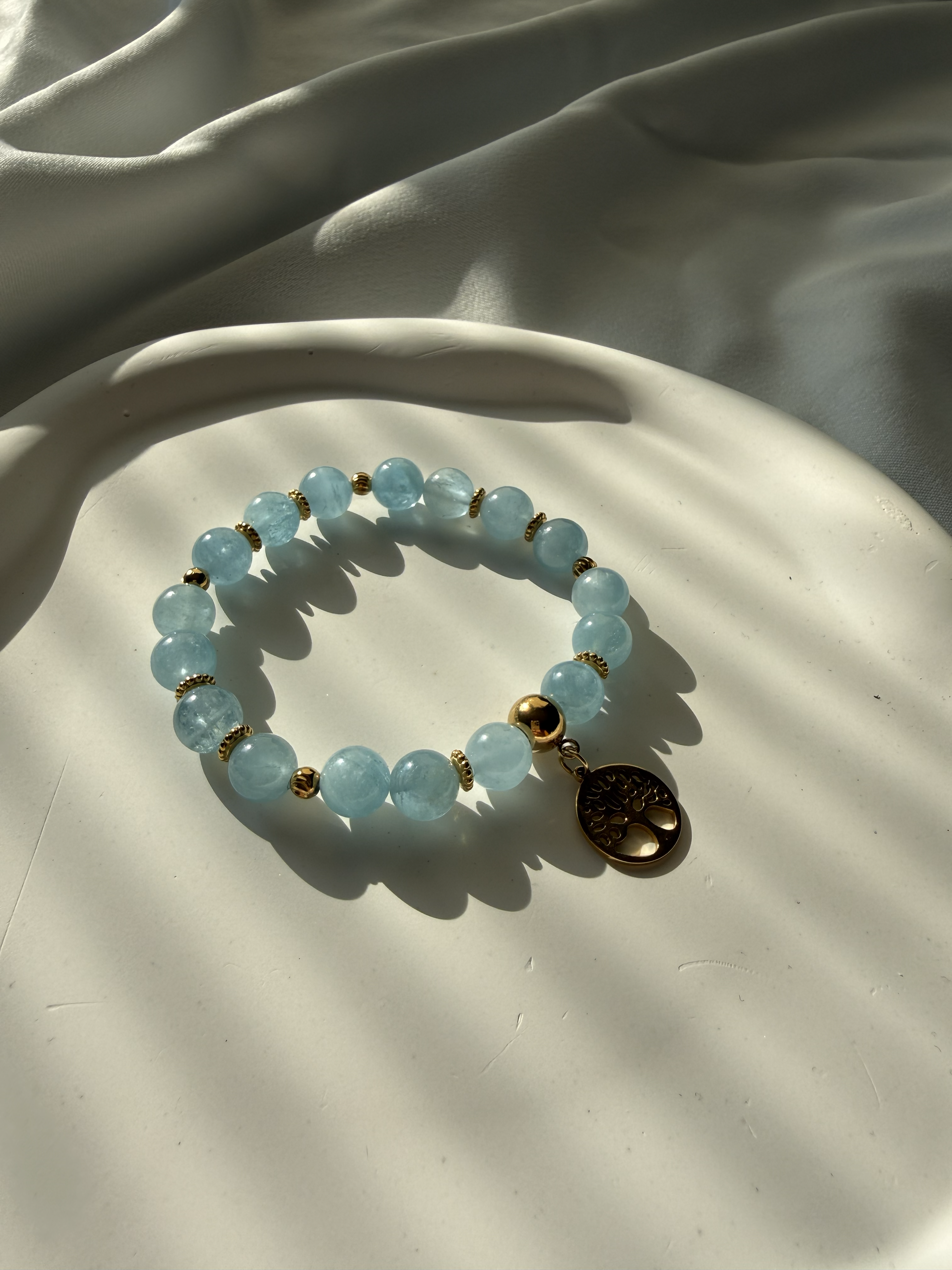 Akuamarin Ağaç Sembolü Bileklik