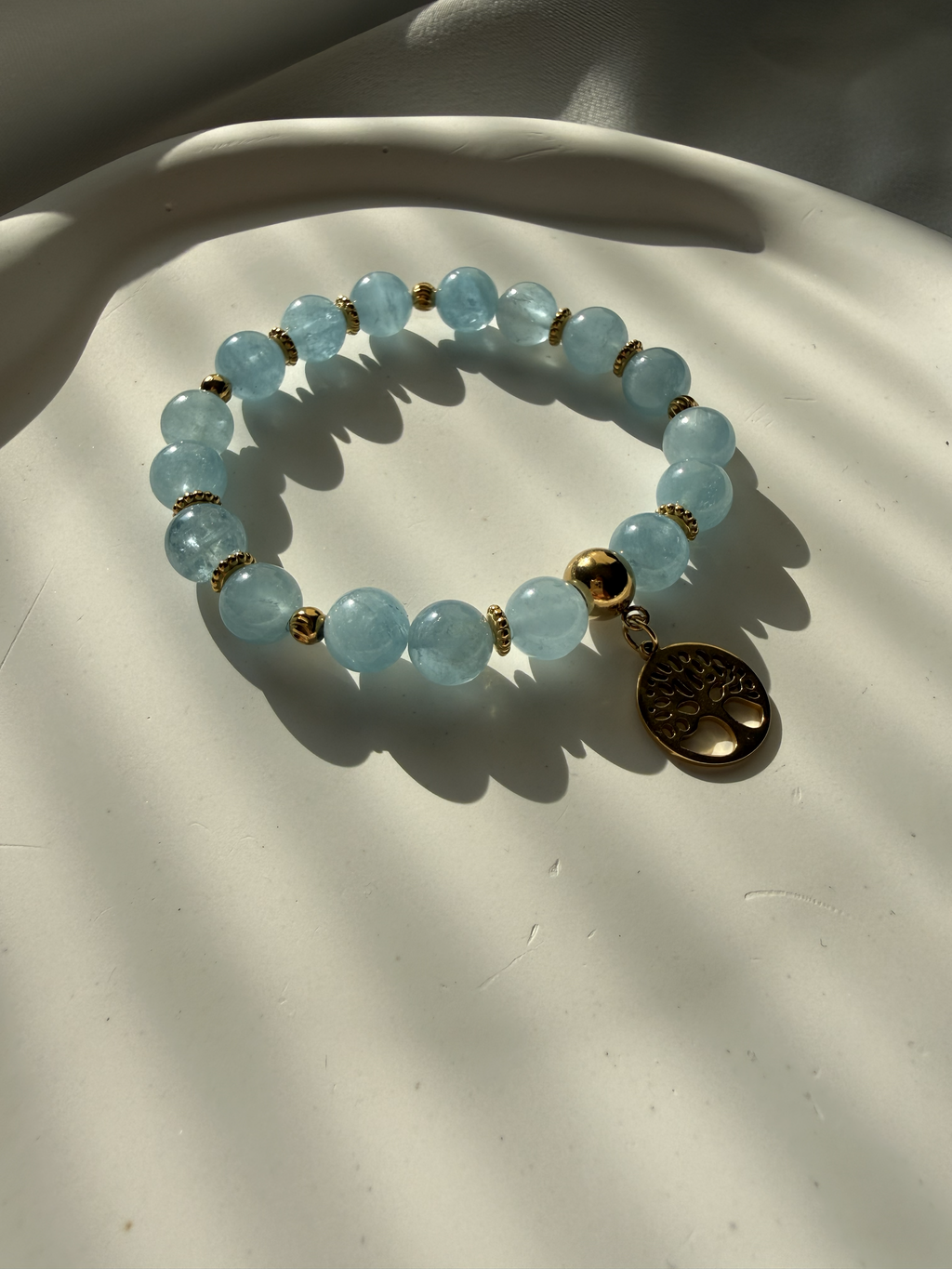 Akuamarin Ağaç Sembolü Bileklik