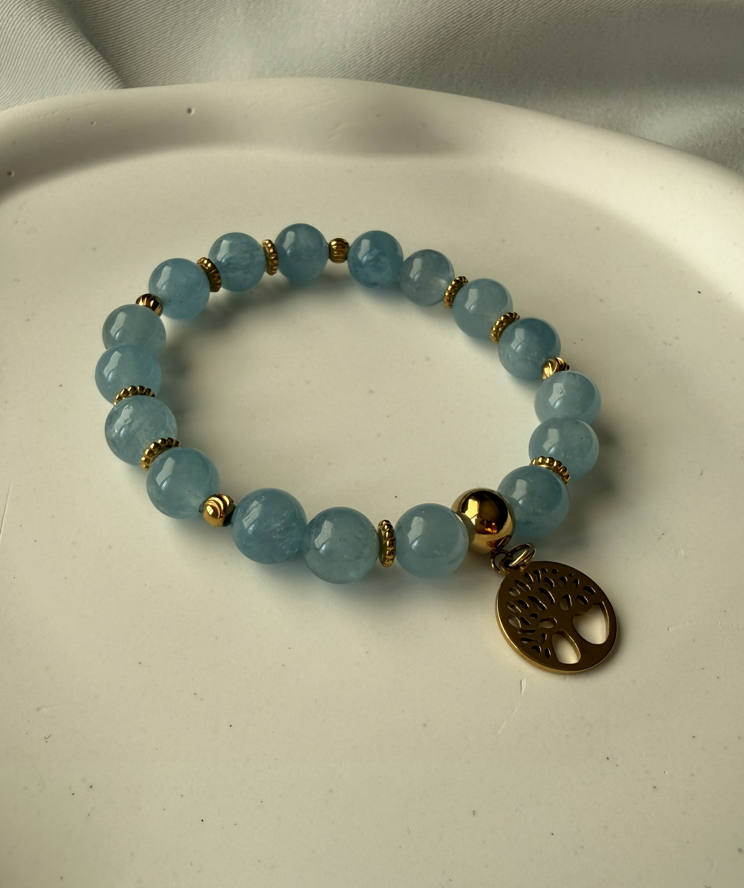 Akuamarin Ağaç Sembolü Bileklik