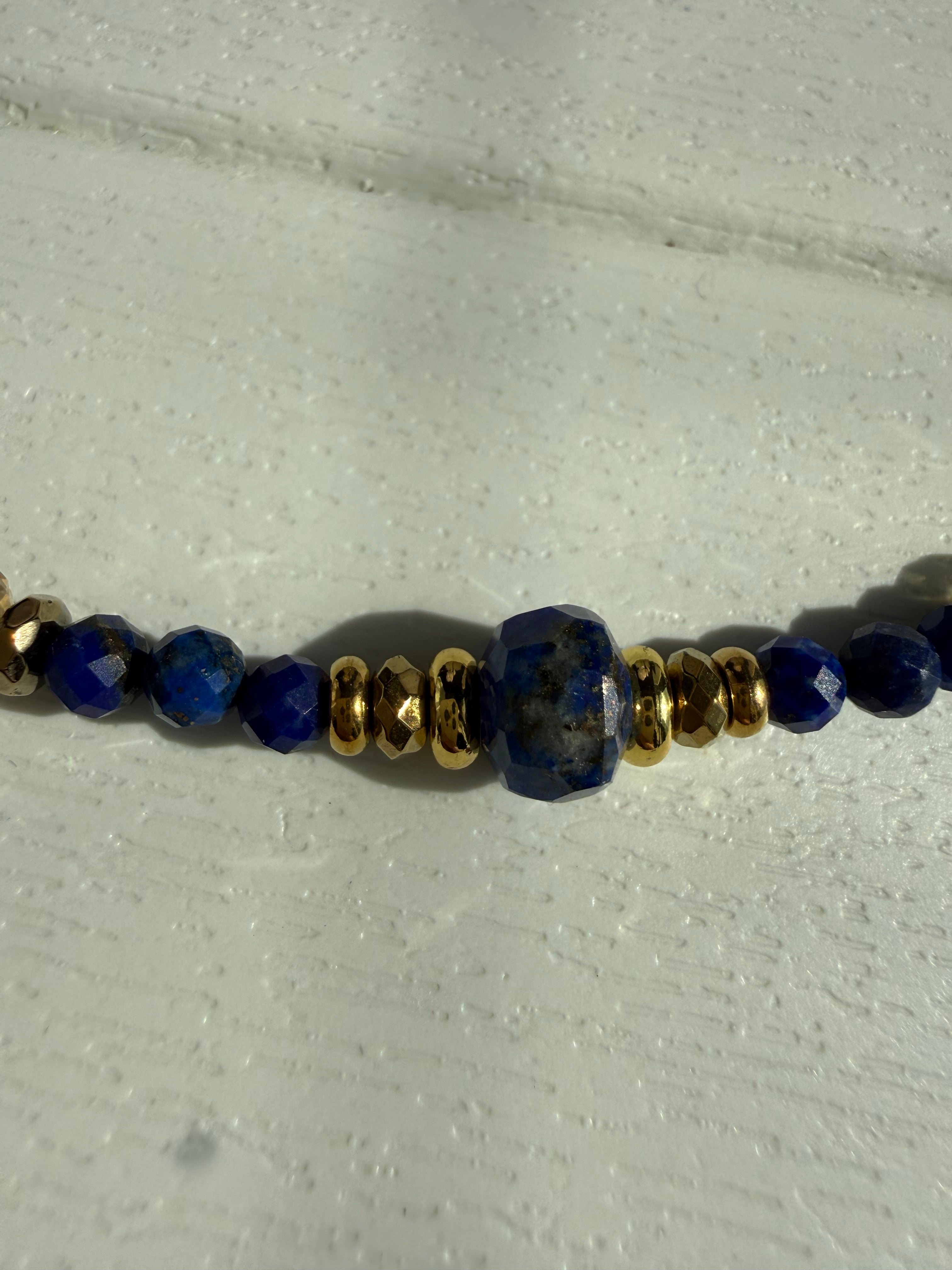 Lapis Lazuli-Sitrin kolye