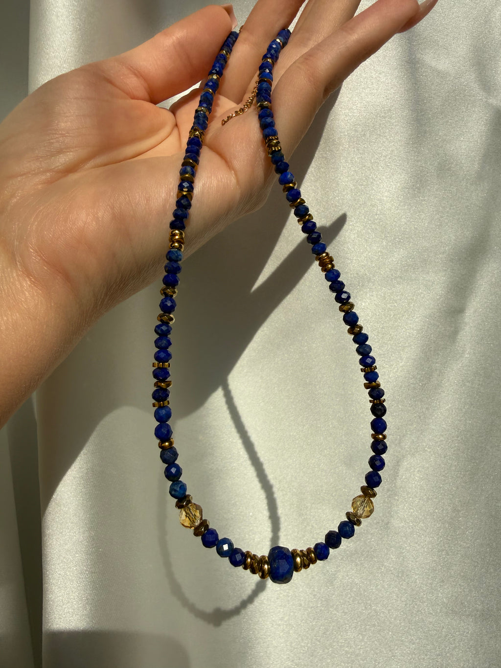 Lapis Lazuli-Sitrin kolye