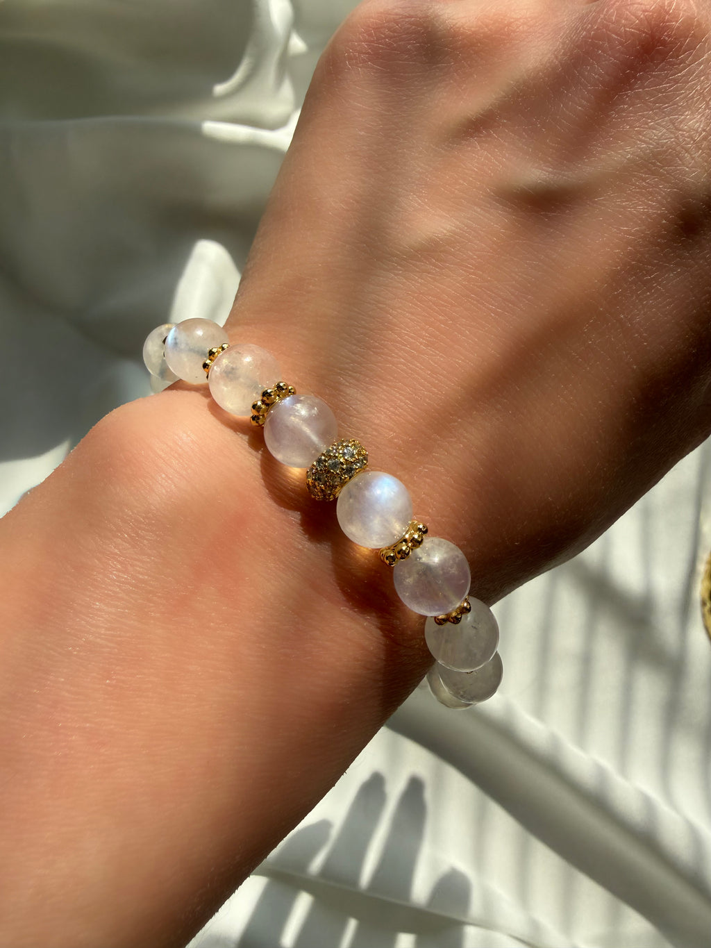 Ay Taşı Lastikli Bileklik