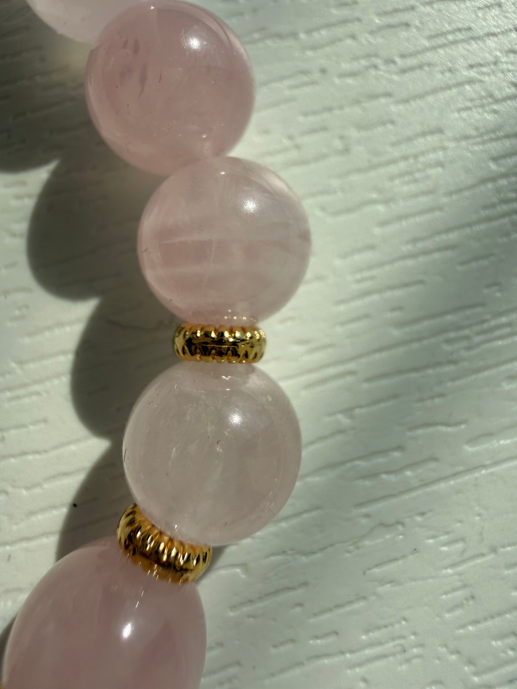 Pembe Kuvars Lastikli Bileklik