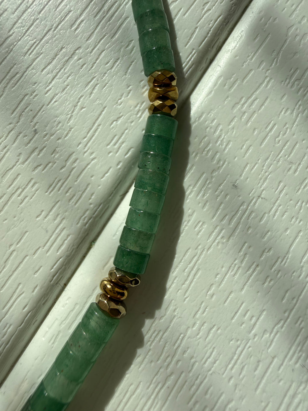 Aventurin-Florit Taşı Kolye