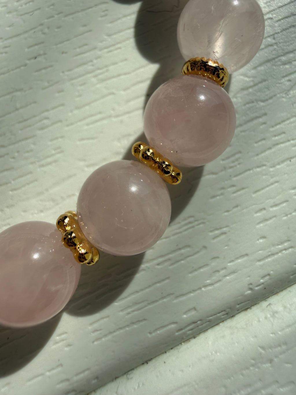 Pembe Kuvars Lastikli Bileklik