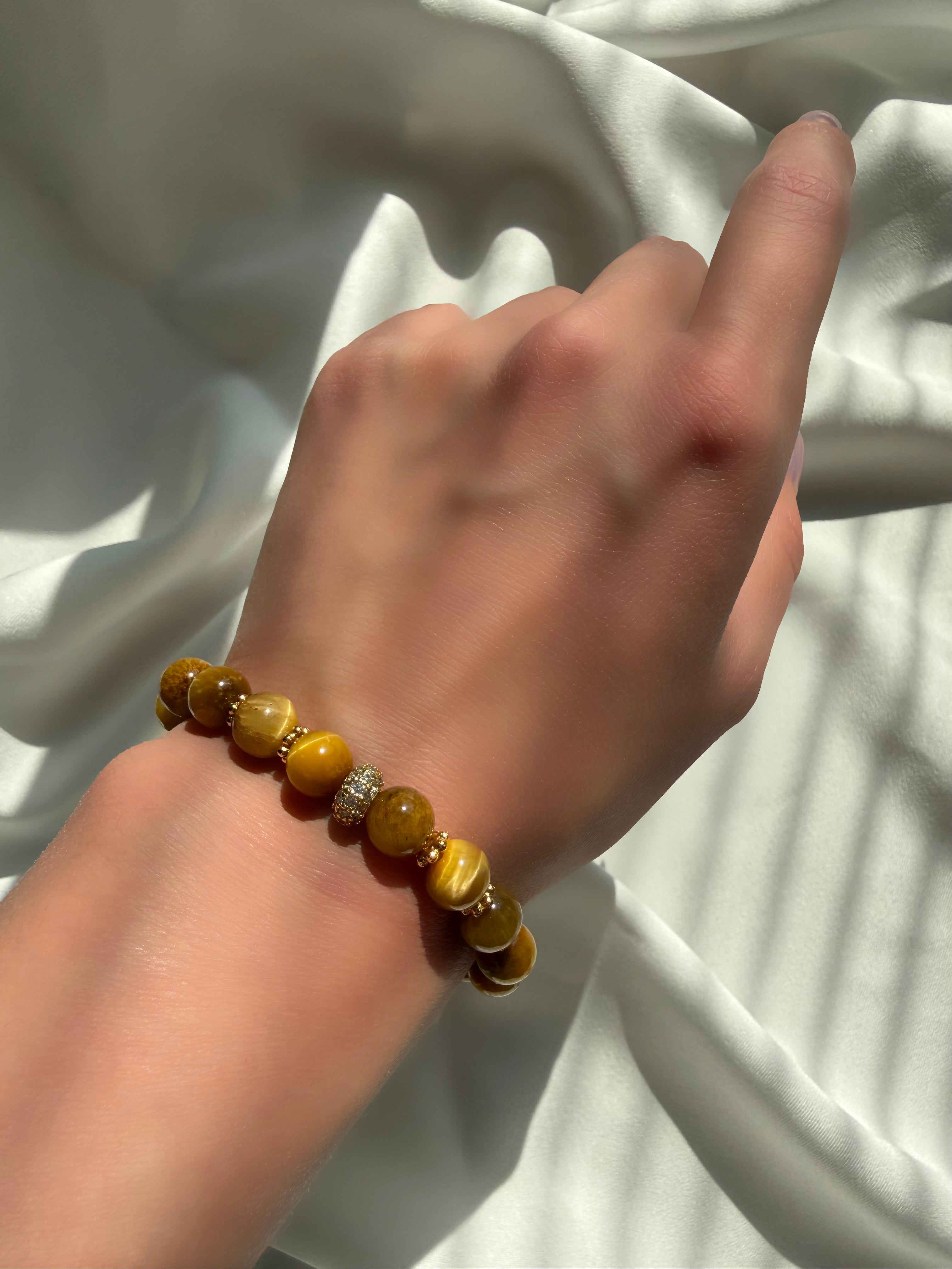 Kaplan Gözü Lastikli Bileklik