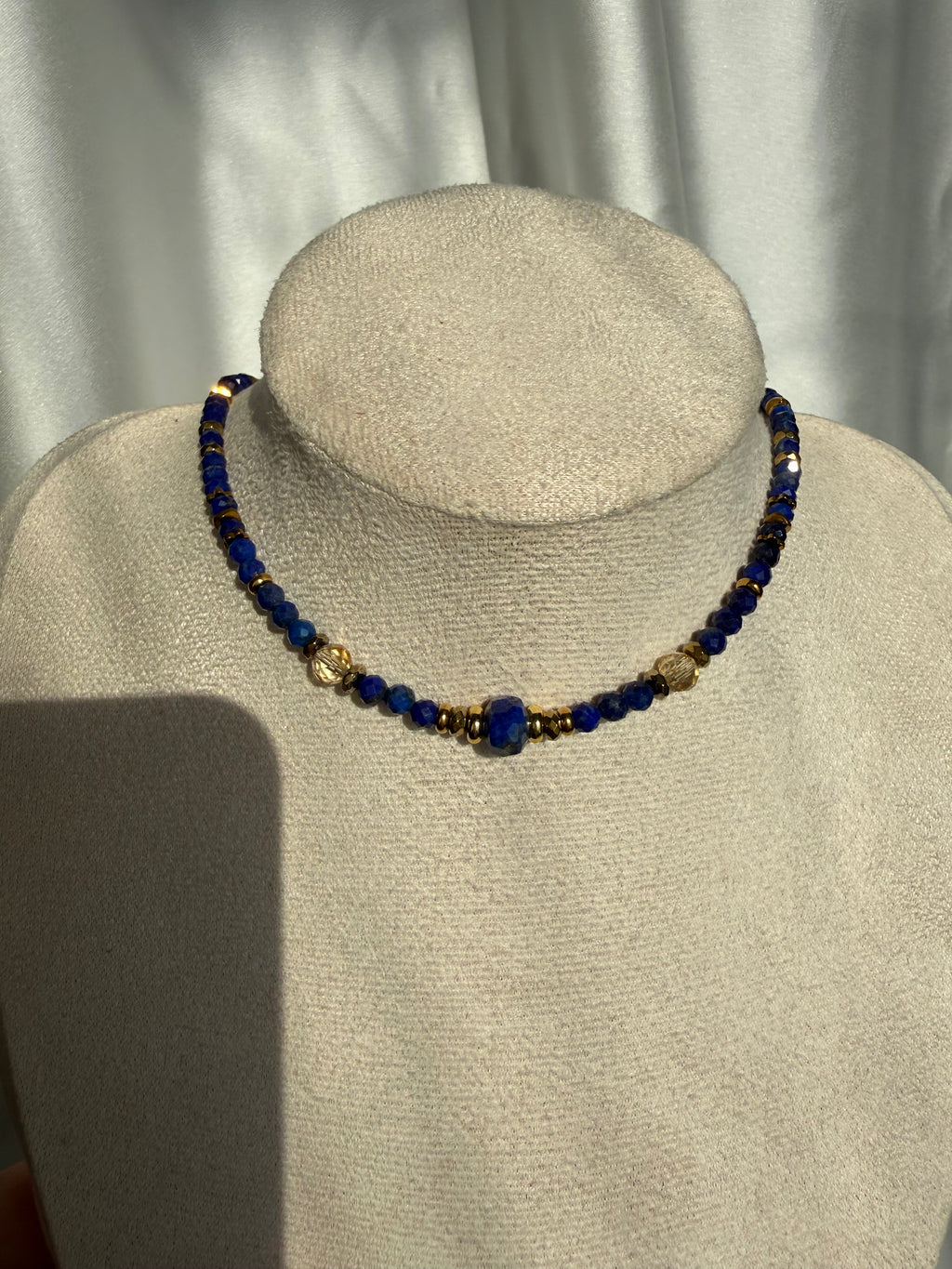 Lapis Lazuli-Sitrin kolye