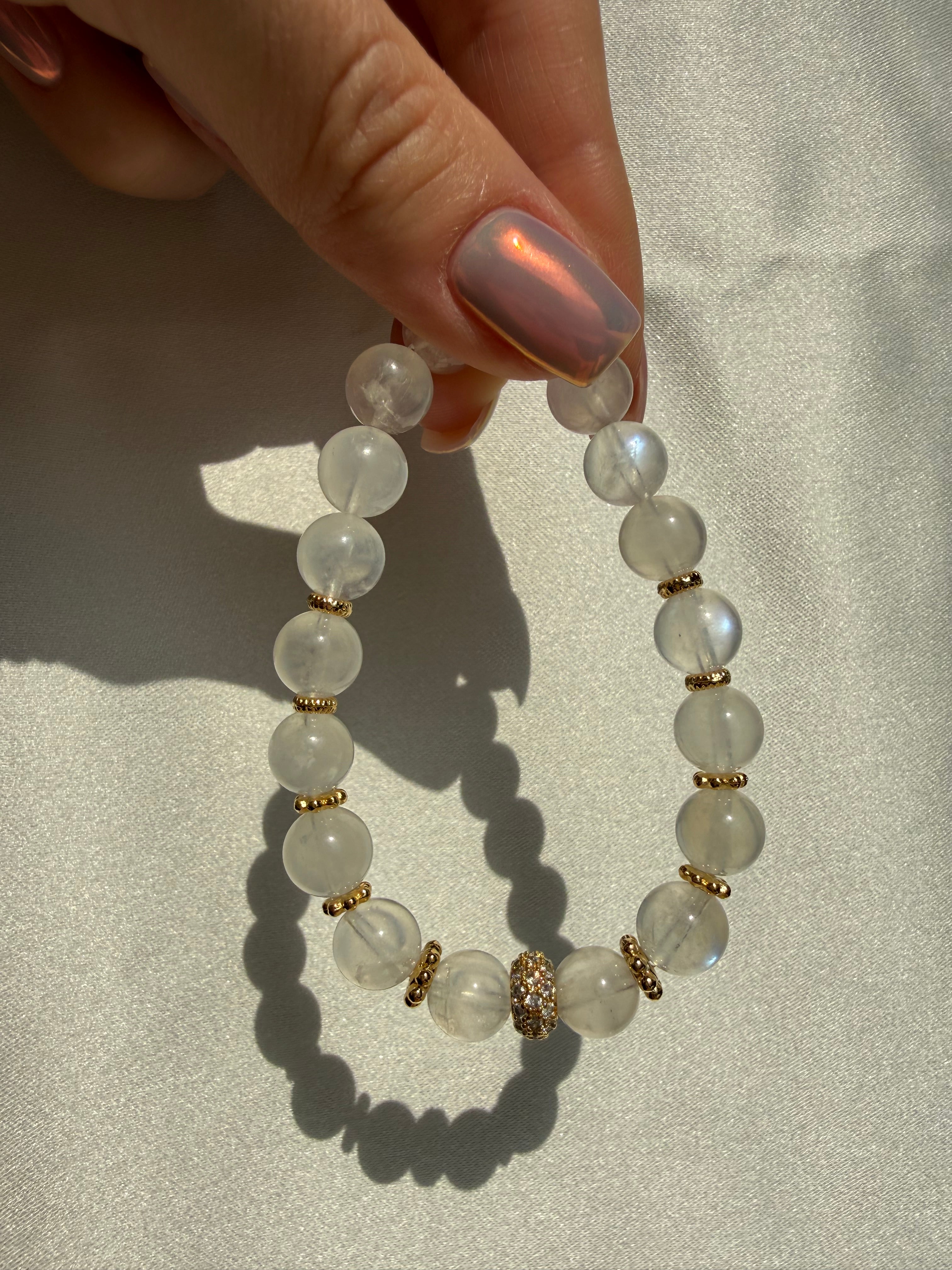 Ay Taşı Lastikli Bileklik