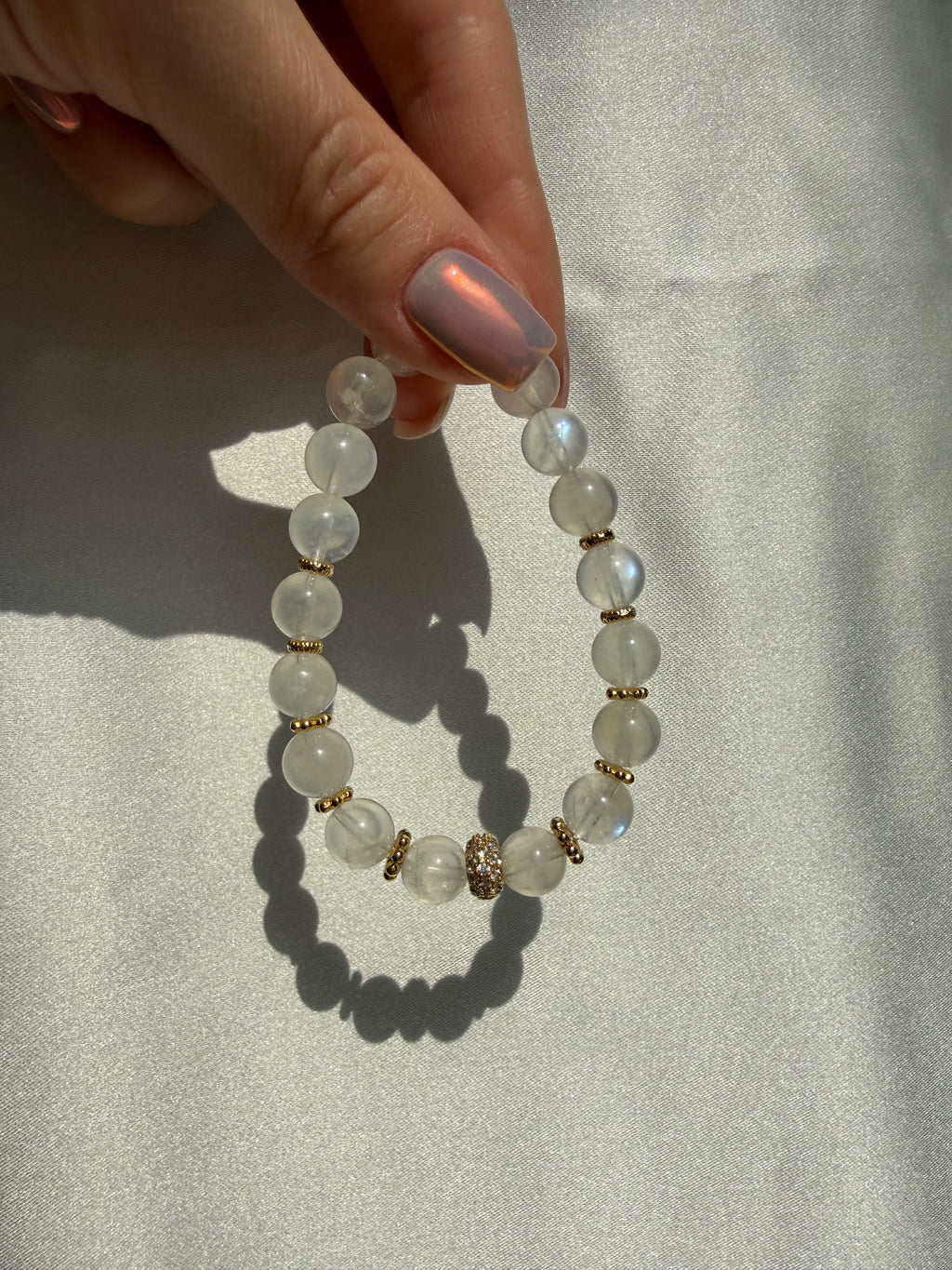 Ay Taşı Lastikli Bileklik