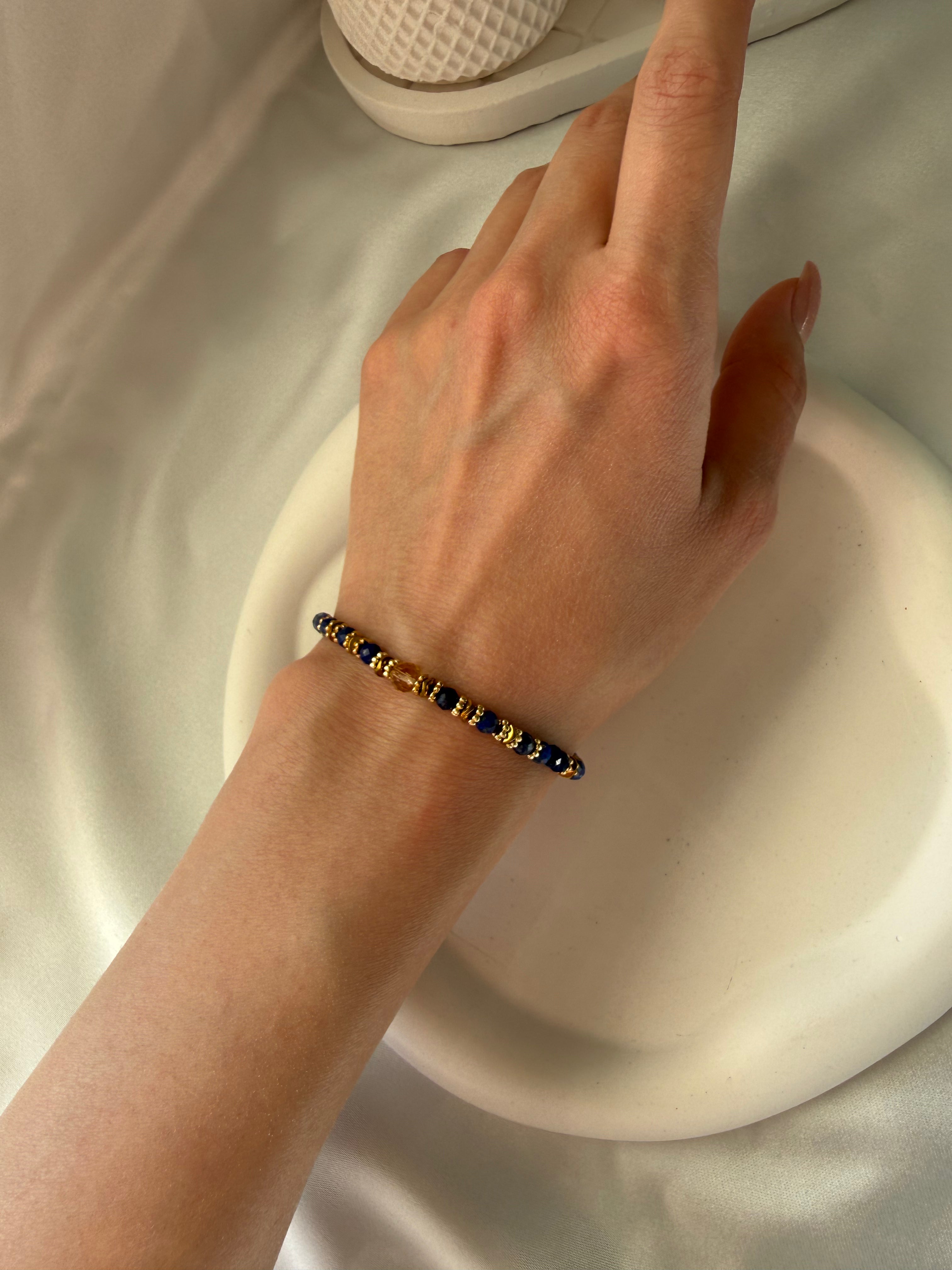 Lapis Lazuli ve Sitrin Bileklik