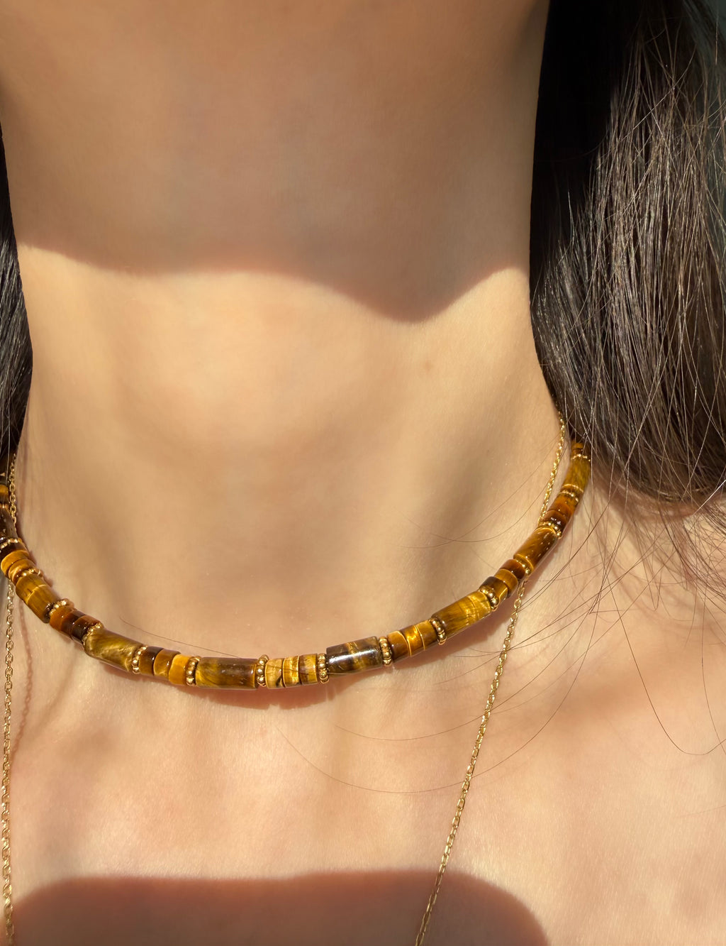 Kaplan Gözü Choker Kolye