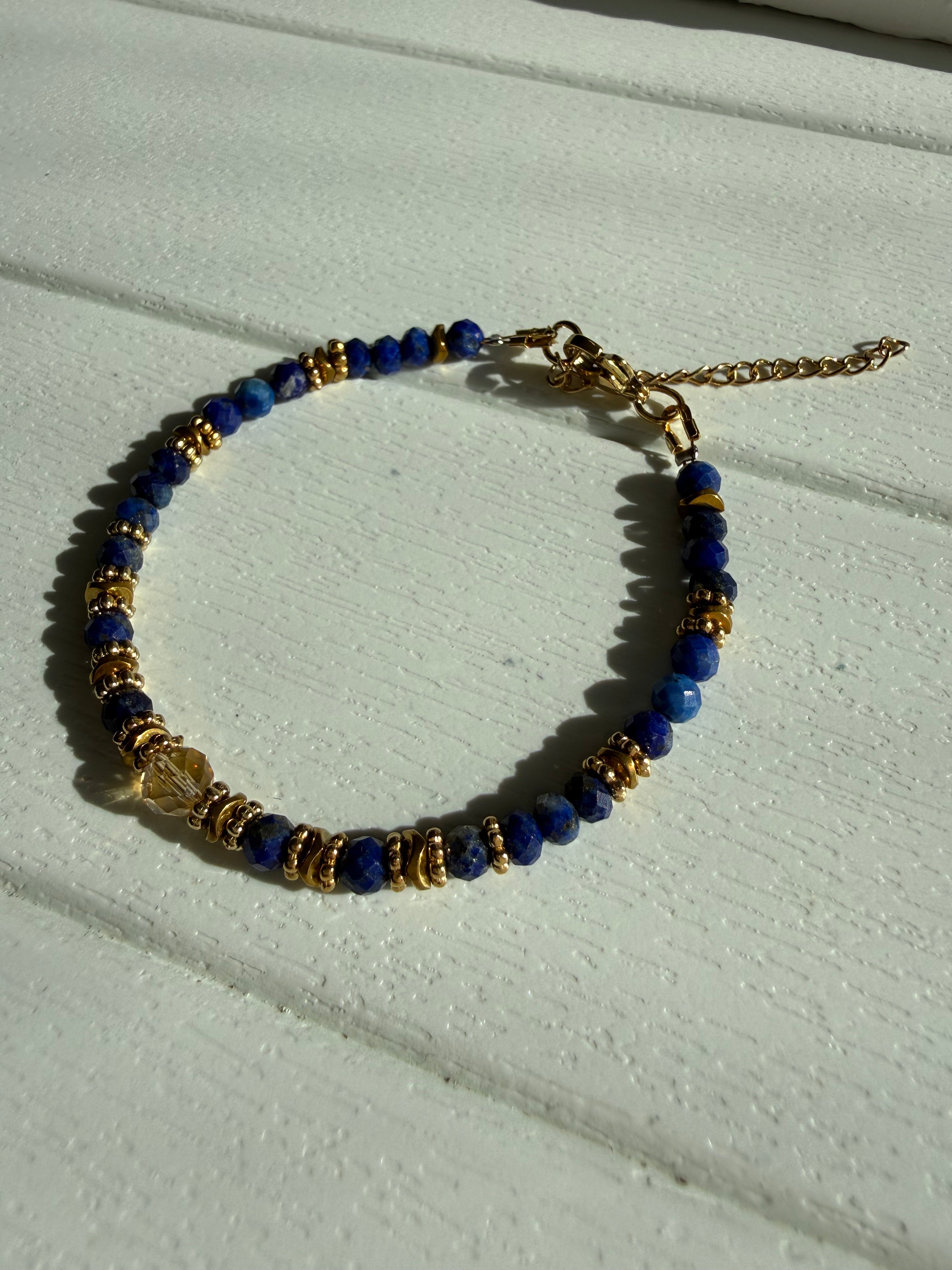 Lapis Lazuli ve Sitrin Bileklik