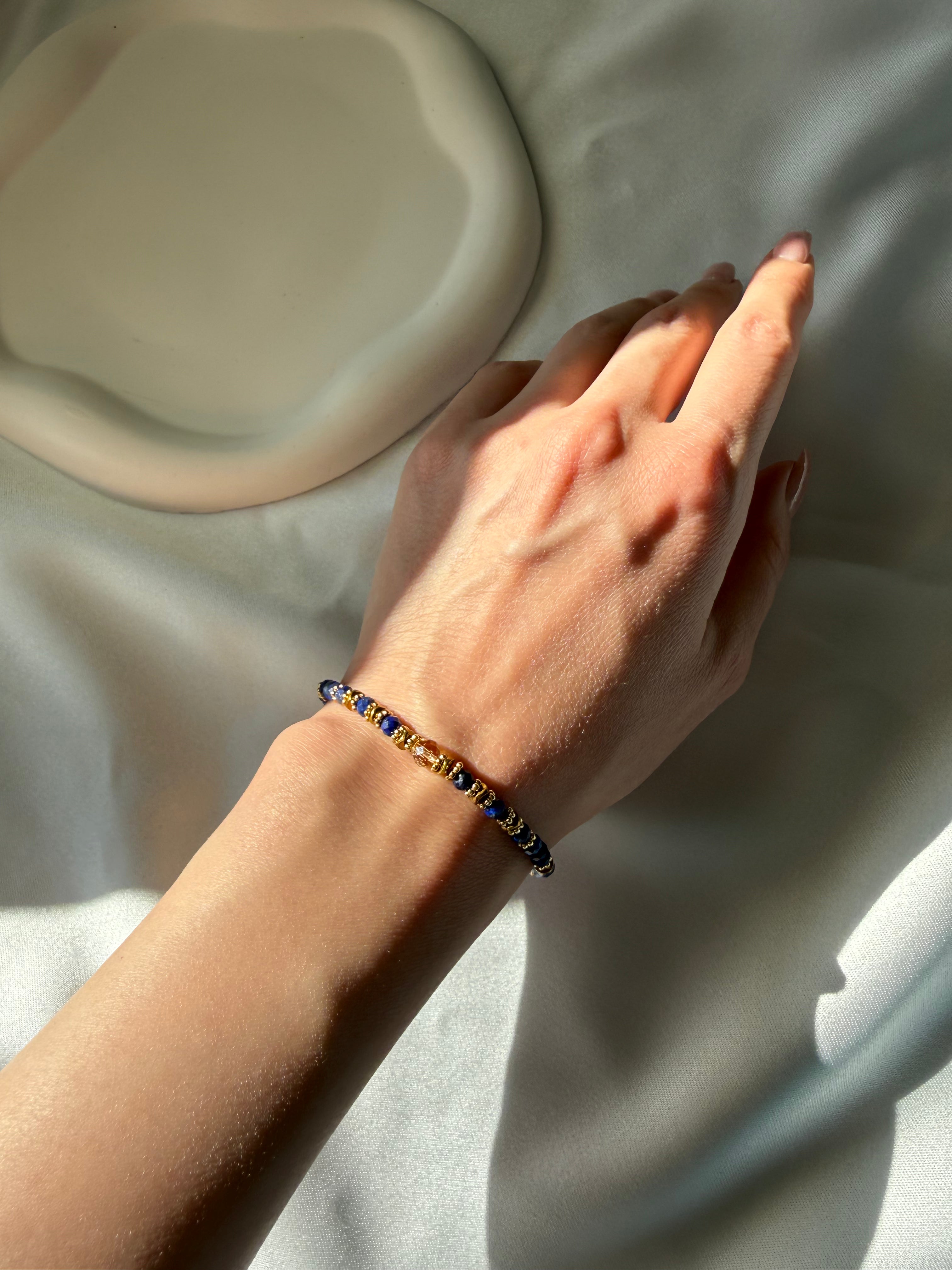 Lapis Lazuli ve Sitrin Bileklik