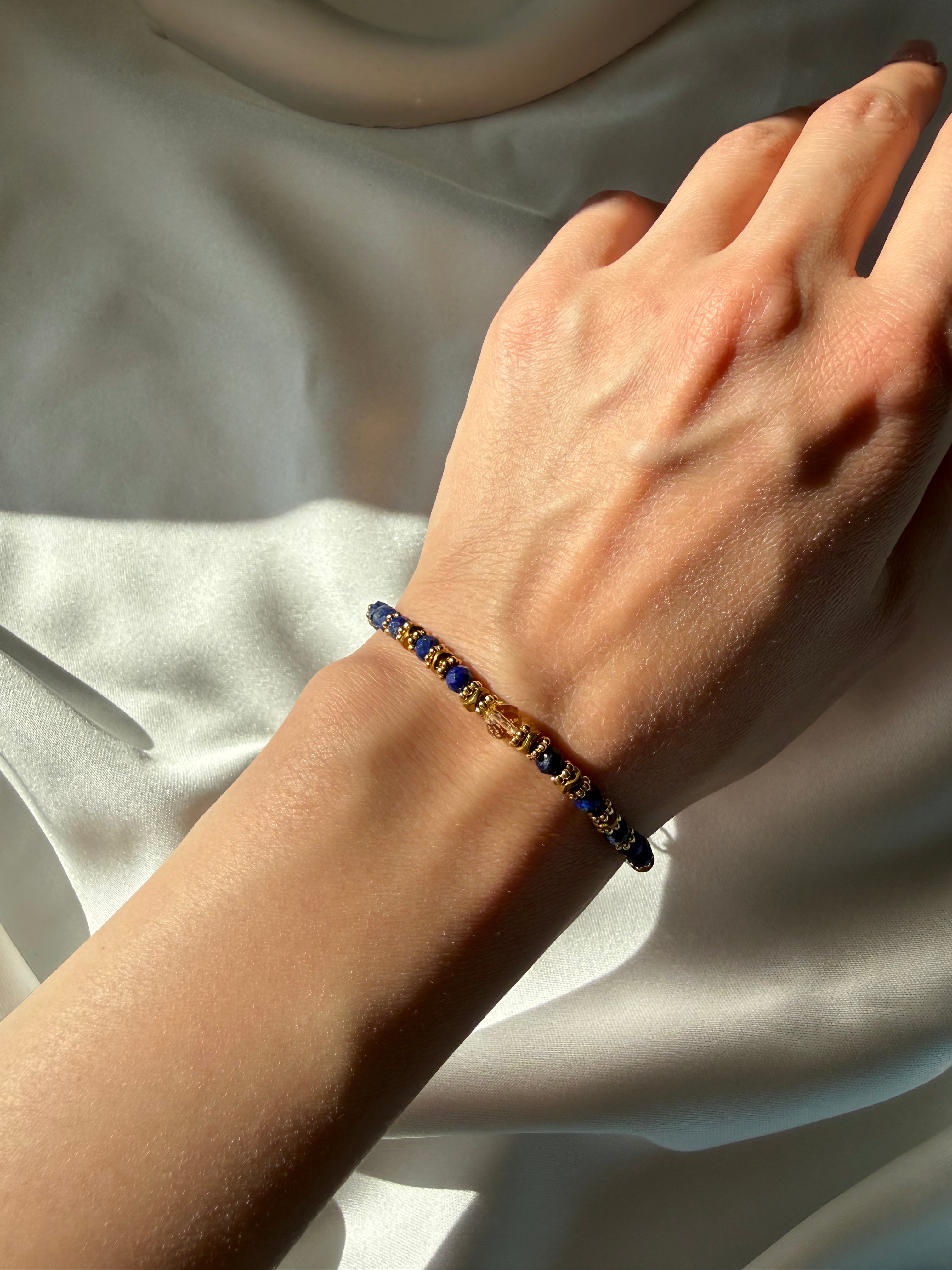 Lapis Lazuli ve Sitrin Bileklik